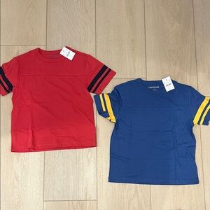 Crewcuts Red & Blue Size S (6/7) Short Sleeve Sporty Tees